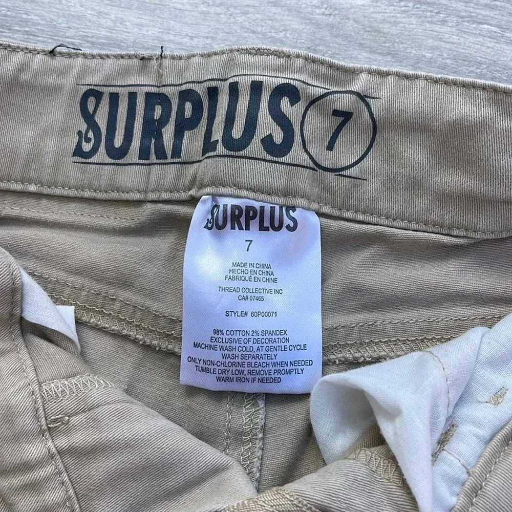 Surplus Straight Khaki Pants, tan